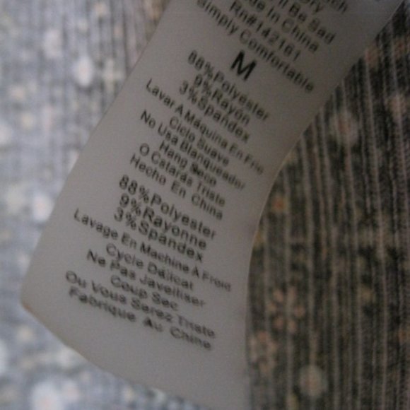 Lularoe Grey Floral Joy Vest - Picture 5 of 6